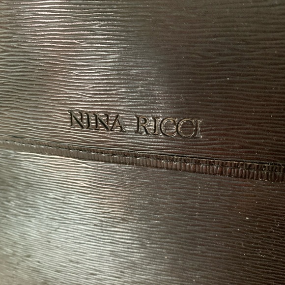 Black Nina Rocco Saffiano leather shoulder bag - Picture 3 of 7